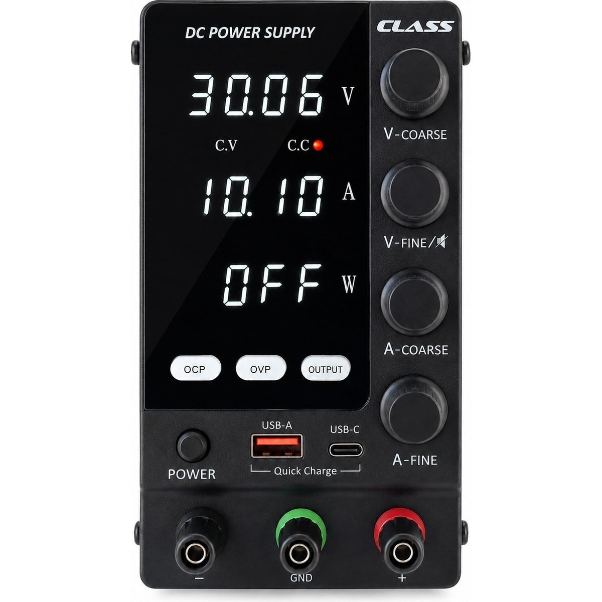 CPS-33010 30V 10A 300W Ayarlanabilir Dc Laboratuvar Güç Kaynağı Usb-A & Usb-C Hızlı Şarj Destekli