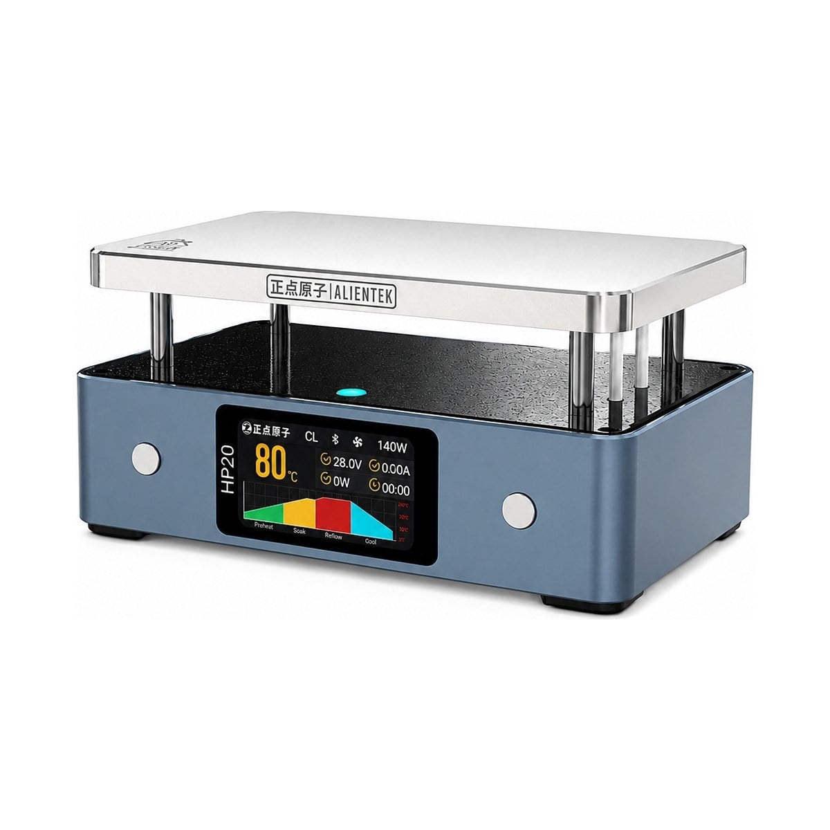 HP20 200W 350°C Pd3.1 Type-C Mini Pcb Ön Isıtma Istasyonu | Bluetooth & Mobil Uygulama Destekli