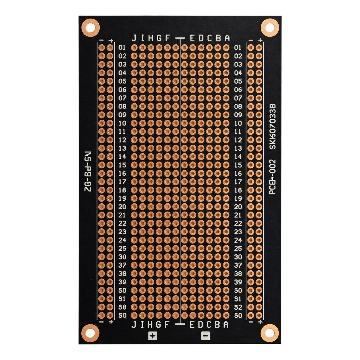 OEM PCB-002 484 Noktalı Siyah Bakırlı Çift Yüzlü Pcb Proto Board (94X64MM)
