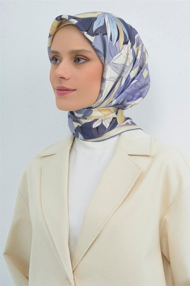 Armine İpek Eşarp 2026 Yaz 9500-85 Çok Renkli