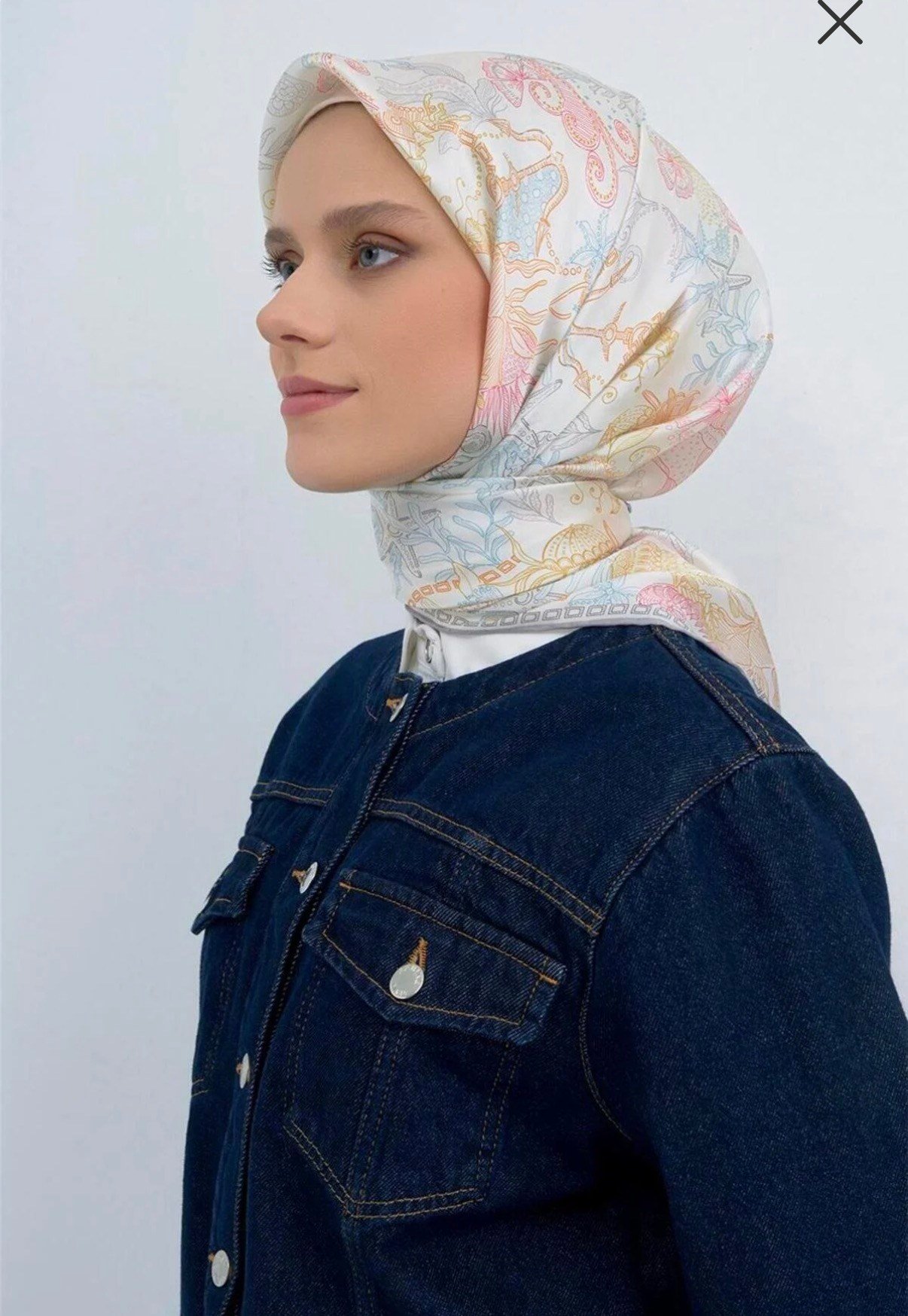 Armine İpek Eşarp 2026 Yaz 9545-81 Ekru