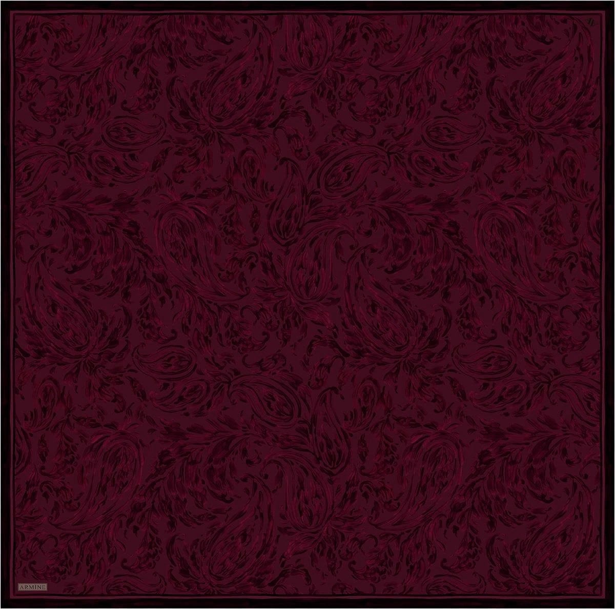 Armine Nostalji İpek Eşarp 9431-01 Bordo