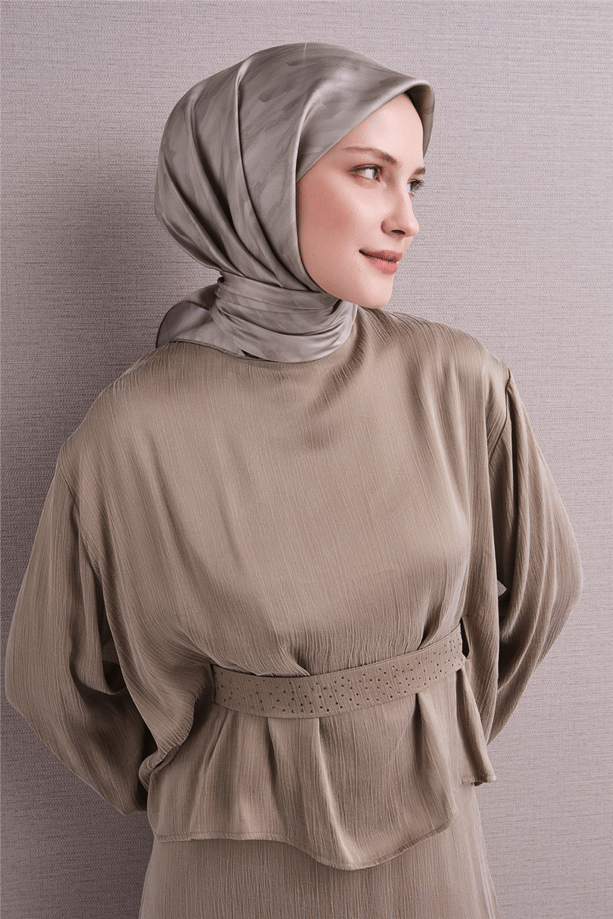 Armine Twill İpek Eşarp 9630-85 Bej