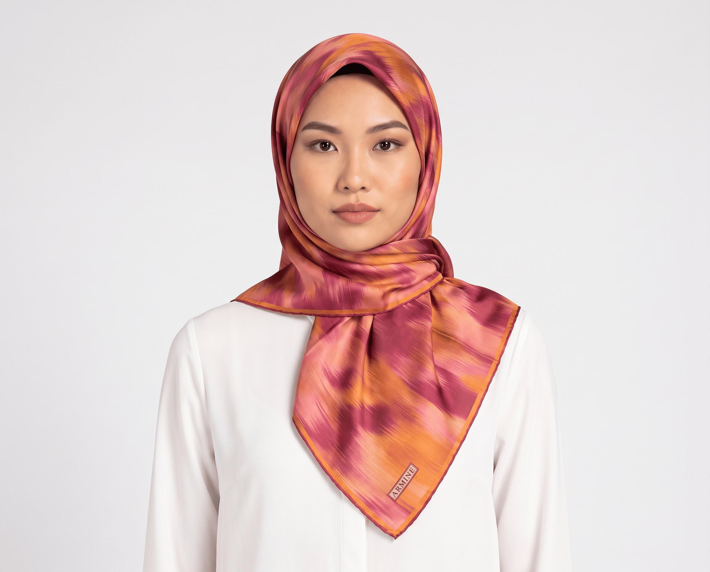 Belli Twill İpek Eşarp 26 Yaz 4006-33 Bej