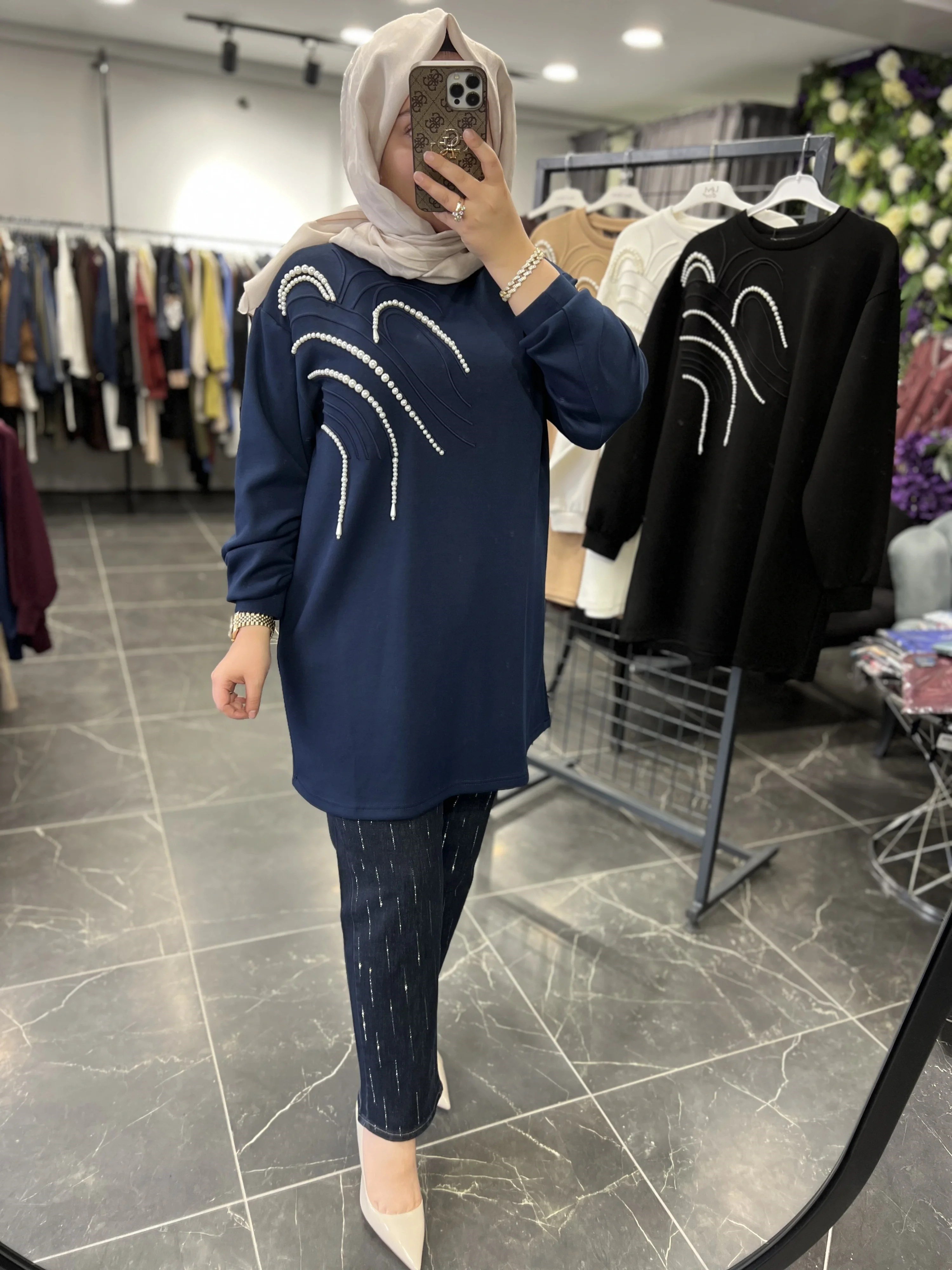 Levidor Saçak İncili Sweat