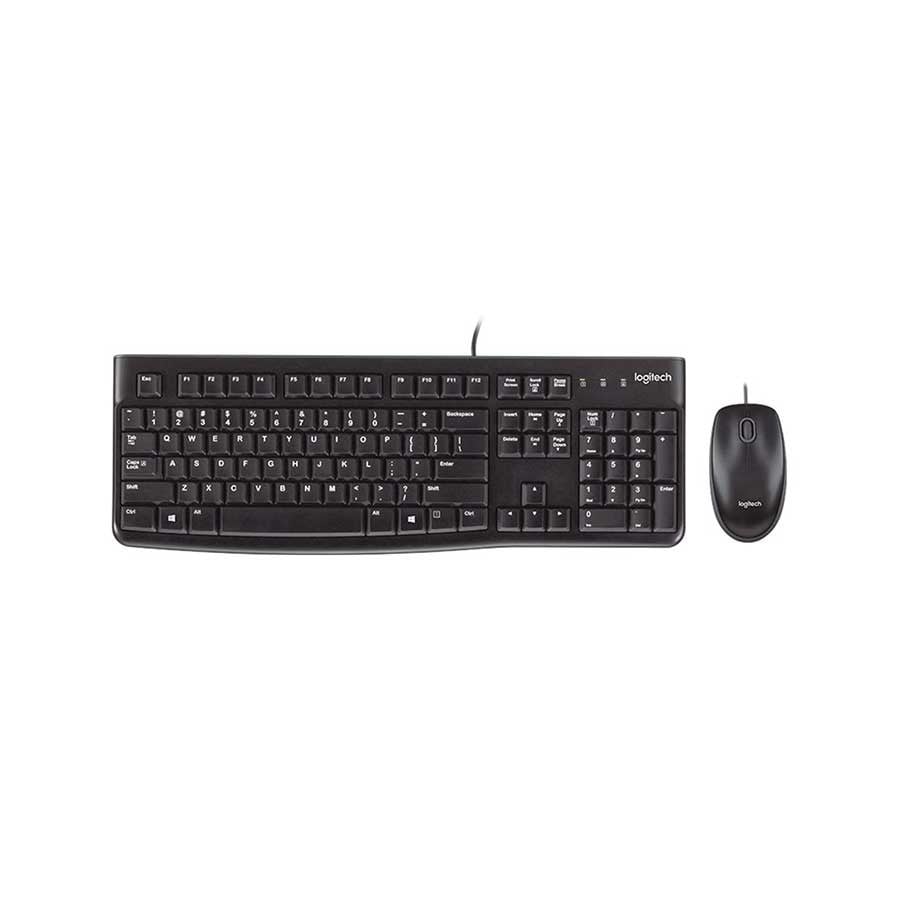 Logitech MK120 USB KABLOLU TAM BOYUTLU TÜRKÇE KLAVYE VE MOUSE SETİ SİYAH 920-002560