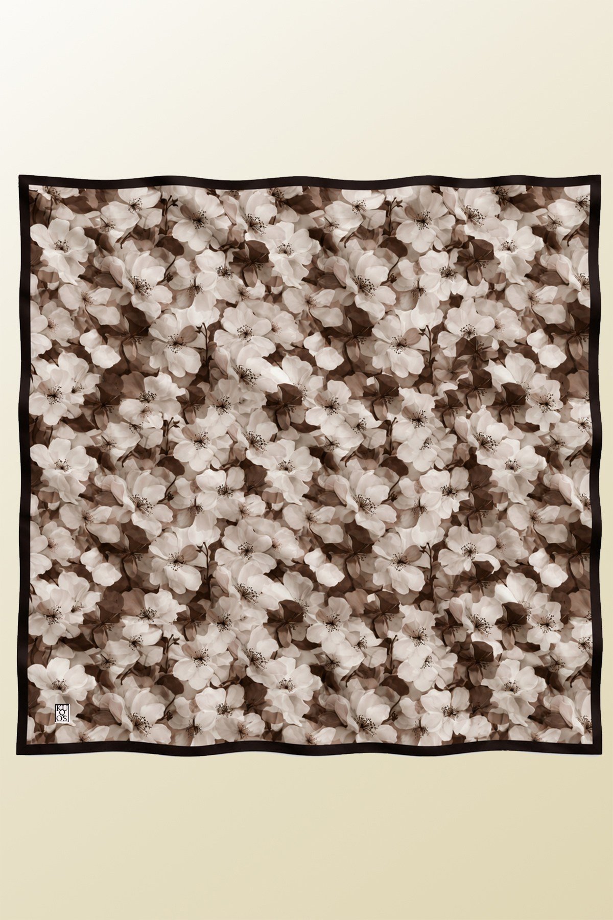 Petite Fleur Eşarp Siyah | KUQOS