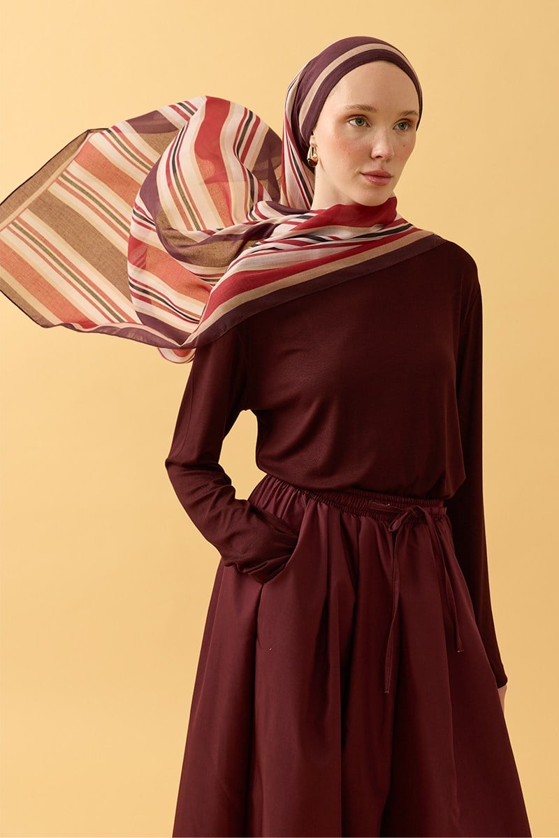 Elegant Çizgi Şal