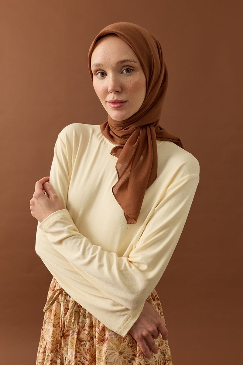 Tarçın Pamuk Eşarp