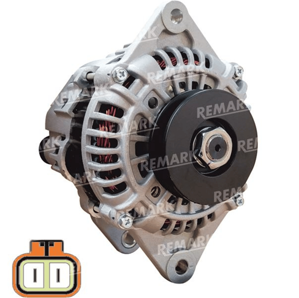 Alternatör 12V 100A – Caterpillar/Komatsu/Bobcat 3700 Volvo L-R Uçlu Devir Saatli 2 Fişli