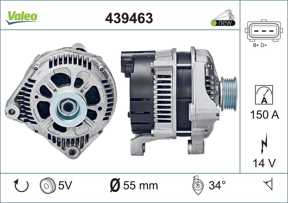 Alternatör 12V 150A 520D 525D 530D 730D Landrover Rangerover TD6 15-61E Uçlu – BMW X5