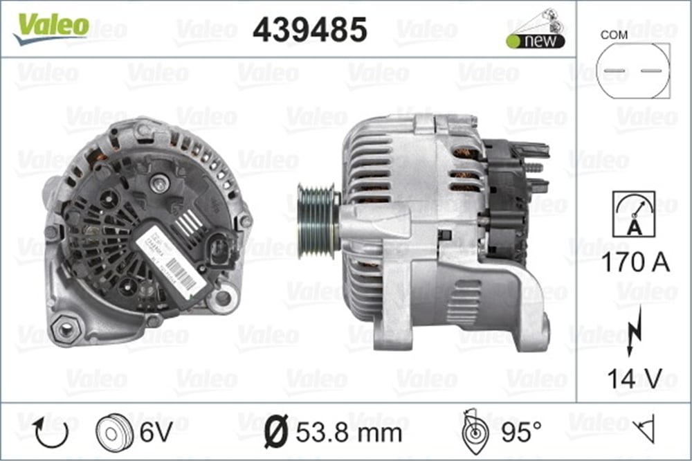 Alternatör 12V 170A 520D 525XD 530XD 730D E53 2006+ – BMW E60, E61, E65 vb.