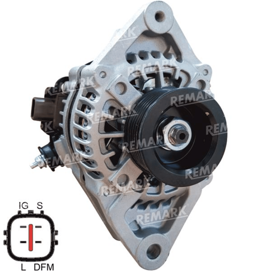 Alternatör 12V 80A 0 2006-2011 IG-S-L-DFM Uçlu 37MM Ayaklı 4 Fişli – Toyota Yaris