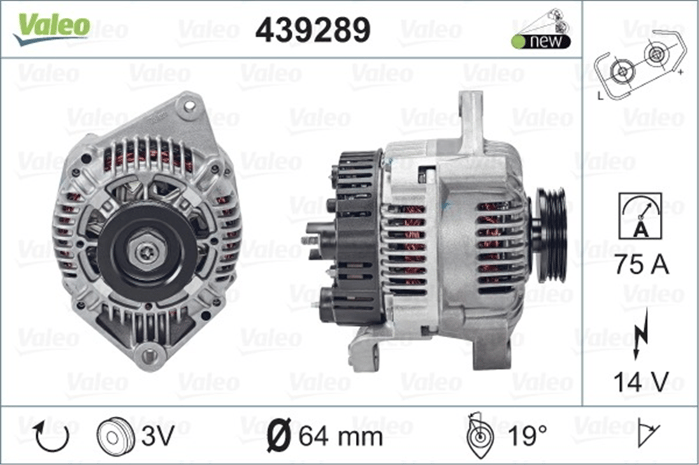 Alternatör 12V 80A Benzinli (Alt 847 C) – Renault Clio, Megane, Laguna
