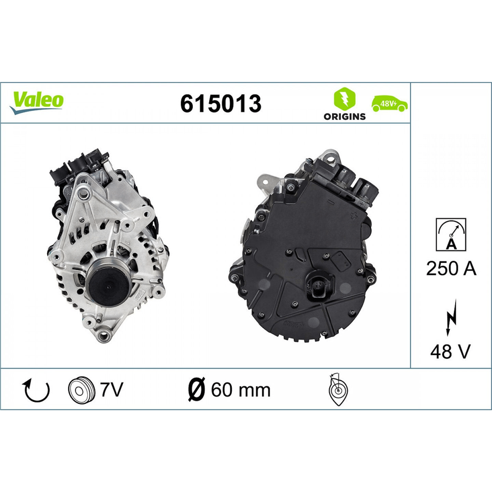Alternatör 48V 250A – Hyundai Tugson NX4 D4FE, Kia Xceed 115 Eco Dynamics Elektrikli ve Hybrit Araçlar