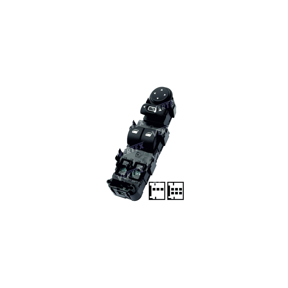 Anahtar Düğme Sol 4 Cam 2004-2011 9 Pin – Peugeot 207, 307, Citroen C3 vb.