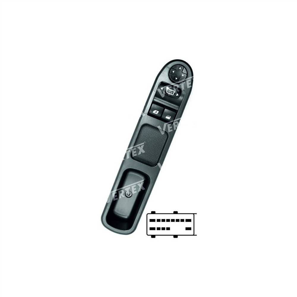 Anahtar Düğme Sol Ön Cam 2007- 12 Pin – Peugeot 207, Expert