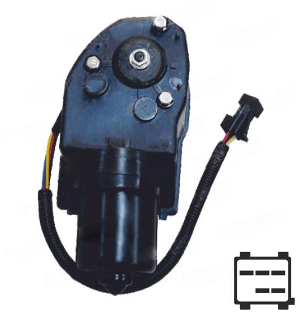 Cam Silgi Silecek Motoru 24V Fe Siyah Soket 5 Pin – Renault Premium, Volvo FL