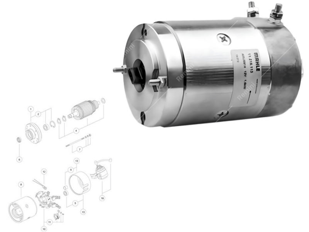 DC Motor 12V 1.6KW 2700 D Sağ Dönüş