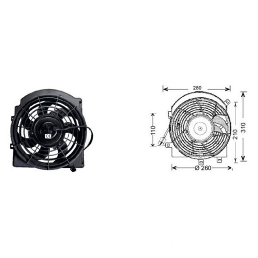Fan Motoru 12V Combo 2000-2008 Klimalı – Opel Corsa