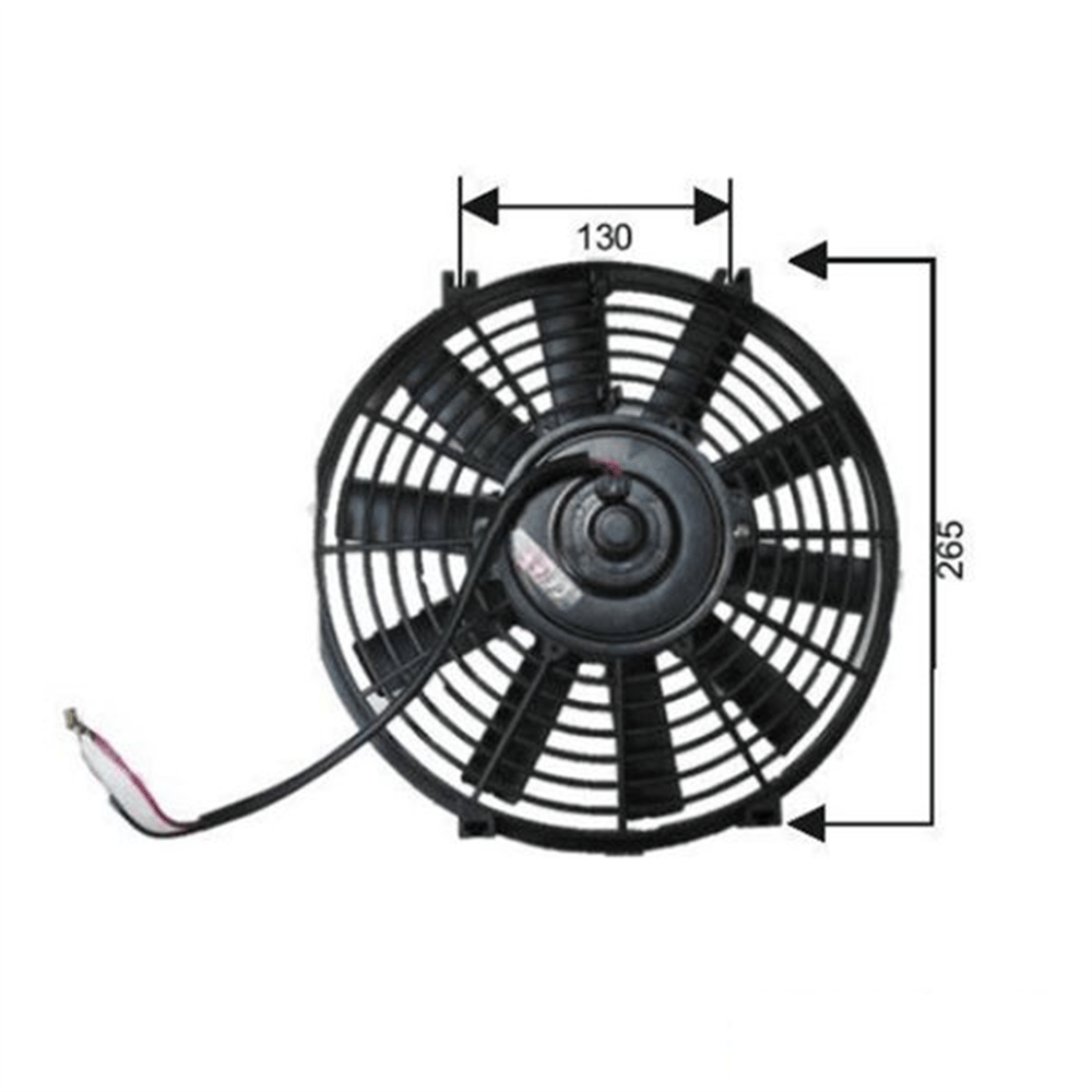 Fan Motoru 12V Üniversal 10,5 Inch Dar Ayak