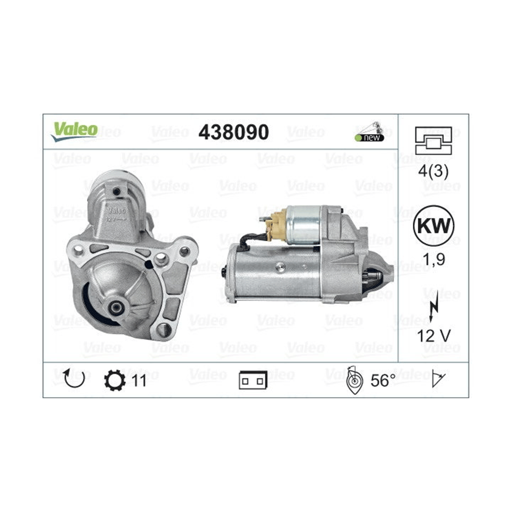 Marş Motoru 12V 11 Diş KW1.9 Dizel 1995-1998 Dizel – Renault Laguna, Megane, 19 (R19) vb.