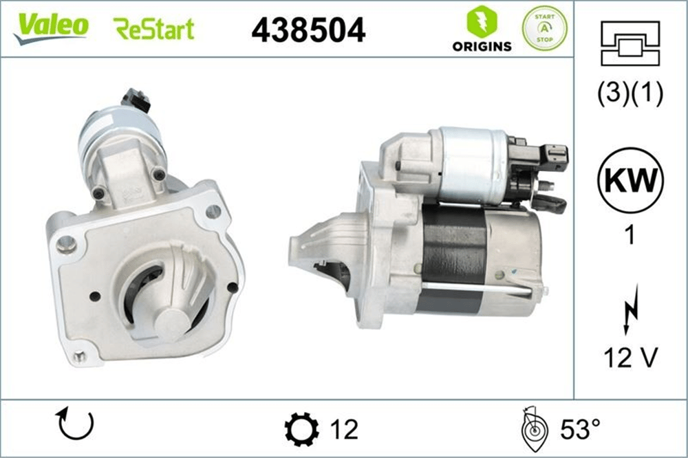 Marş Motoru 12V 12 Diş 1.0KW THP 110 THP 110 THP 110 – Citroen C4 SW, Cactus, Peugeot 208 vb.