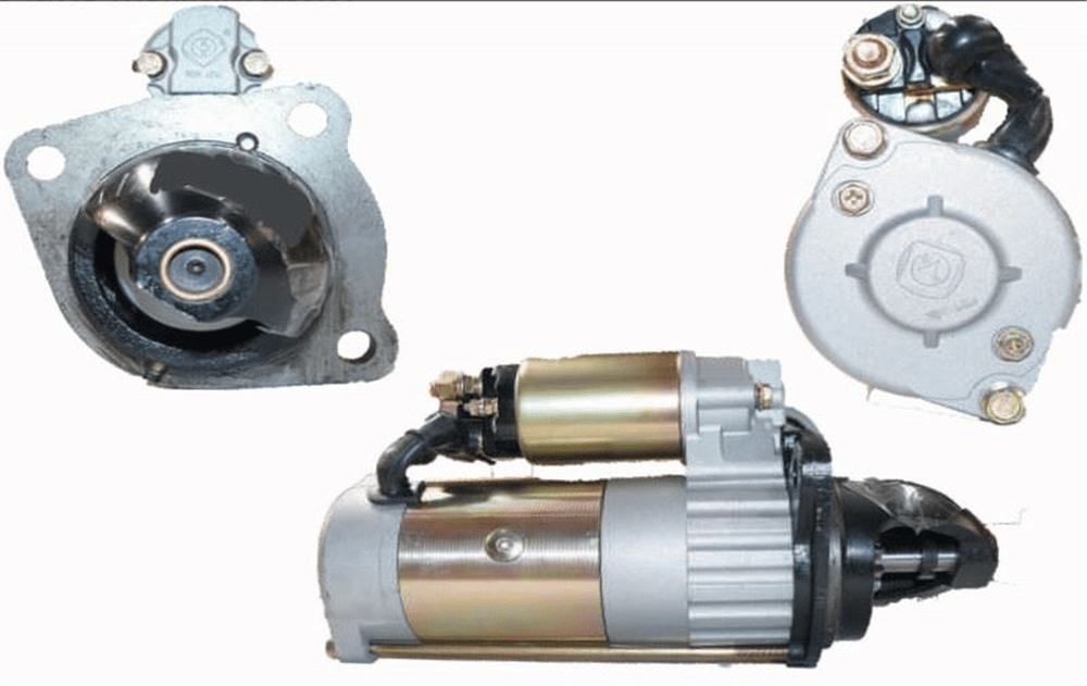 Marş Motoru 12V 9 Diş 3.8KW Yuchai 4105 Ricardo R4105/R6105 Forklift Jeneratör ve Marin Volant 88 mm Dişli Kafası 35 mm Delik Aralığı 89×89x127 Fırlama 26 mm