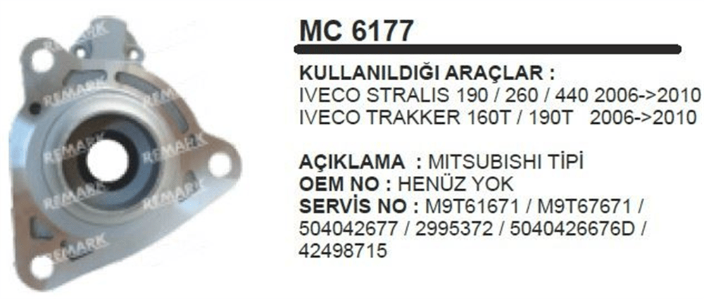 Marş Pinyon Kapağı – IVECO Stralis, Trakker 190 260