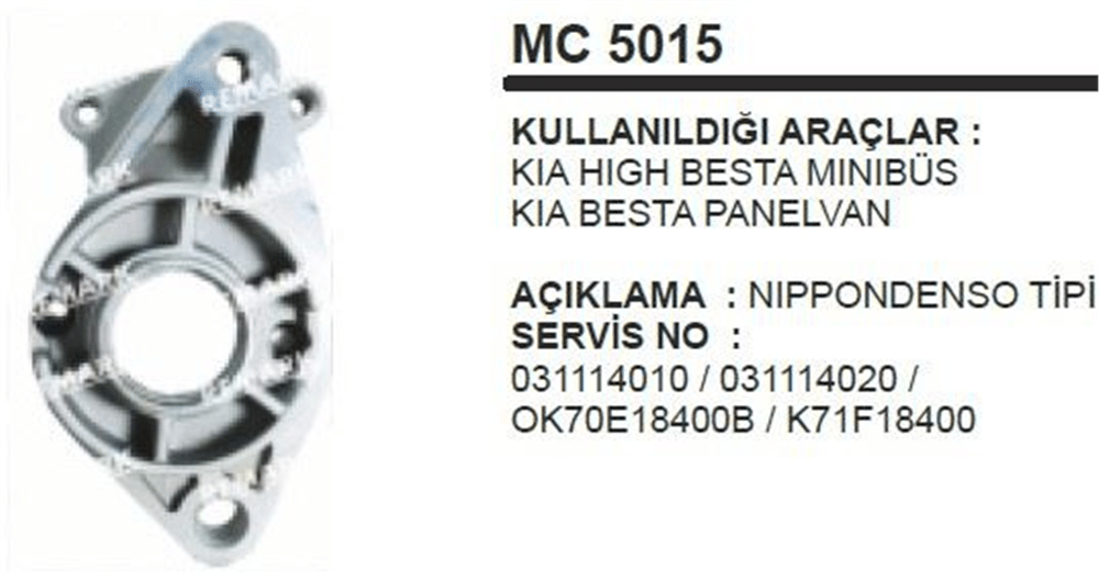 Marş Pinyon Kapağı Nippon – Kia High Besta 11D 2.2KW