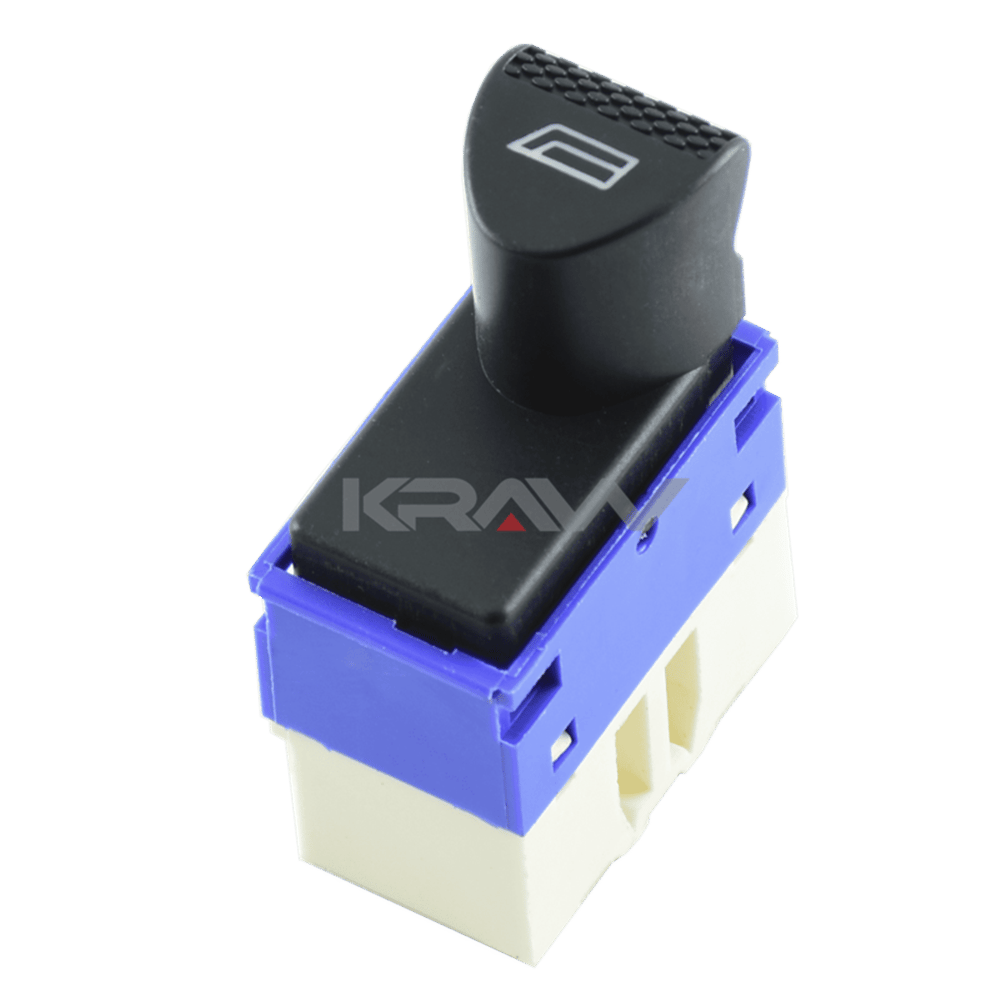 MCAR Cam Açma Düğmesi Sağ Çerçevesiz Mavi Tekli 6 Pin – Fiat Palio, Albea