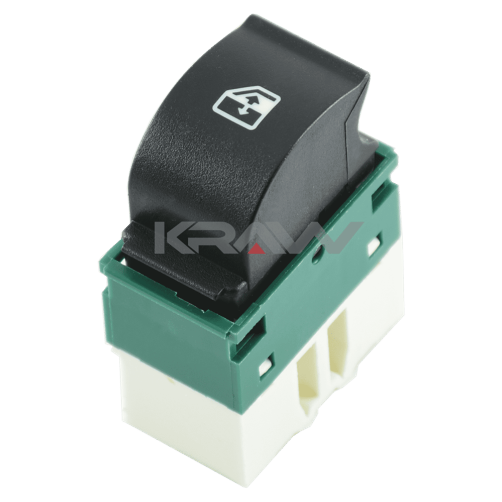 MCAR Cam Açma Düğmesi Sol Çerçevesiz Yeşil 5 Pin – Fiat Doblo II Fiorino Cam Kontrolü
