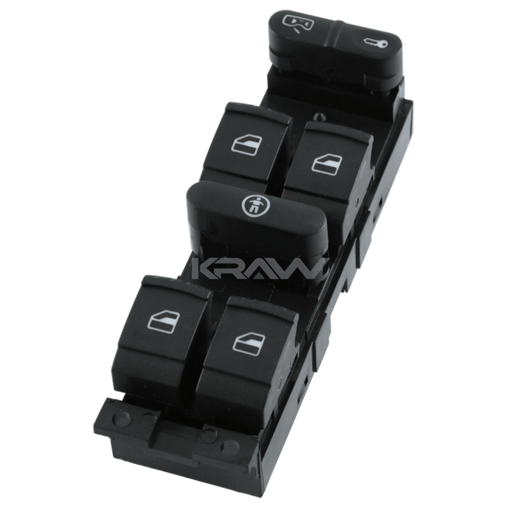 MCAR Cam Açma Düğmesi Sol Dörtlü 9 Pin – Volkswagen Golf IV, Bora, Passat, Seat Toledo vb.