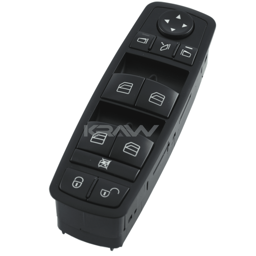 MCAR Cam Açma Düğmesi Sol Siyah Dörtlü – Mercedes W169 W245