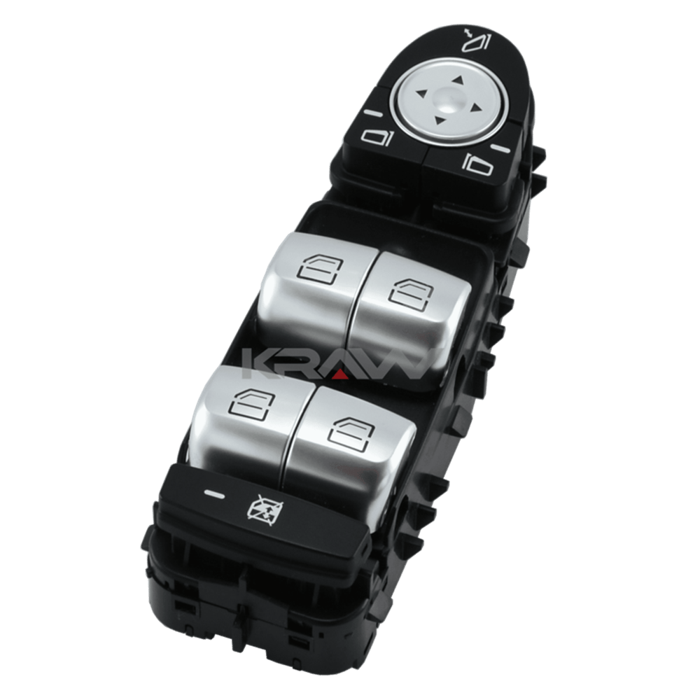 MCAR Cam Anahtarı Sol Dörtlü Kırmızı Işık Siyah – Mercedes W205 X253 (AN-556D)