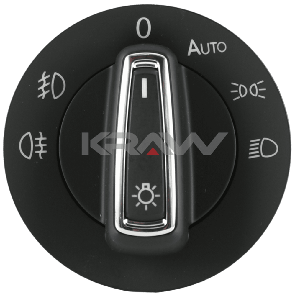 MCAR Far Anahtarı Krom Auto – Volkswagen Polo, Seat Ibiza, Leon, Toledo