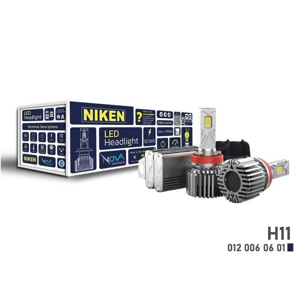 NIKEN Nova Serisi 90W 24000 Lümen H11 Led Xenon Far Ampulü 12-24V