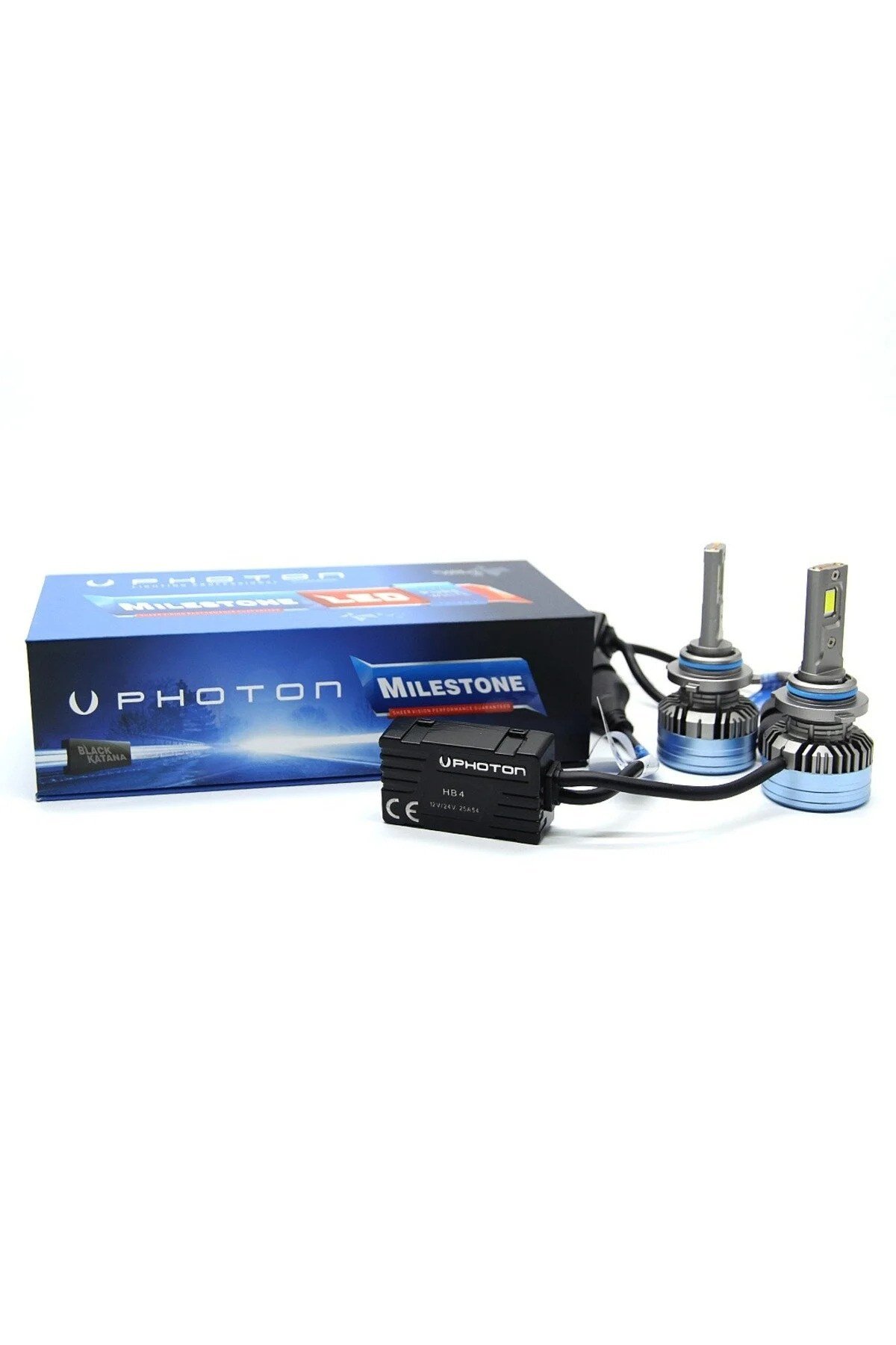 Photon HB4 9006 Milestone Black Katana Edition Seri 30000 Lumen 12-24V Led Xenon