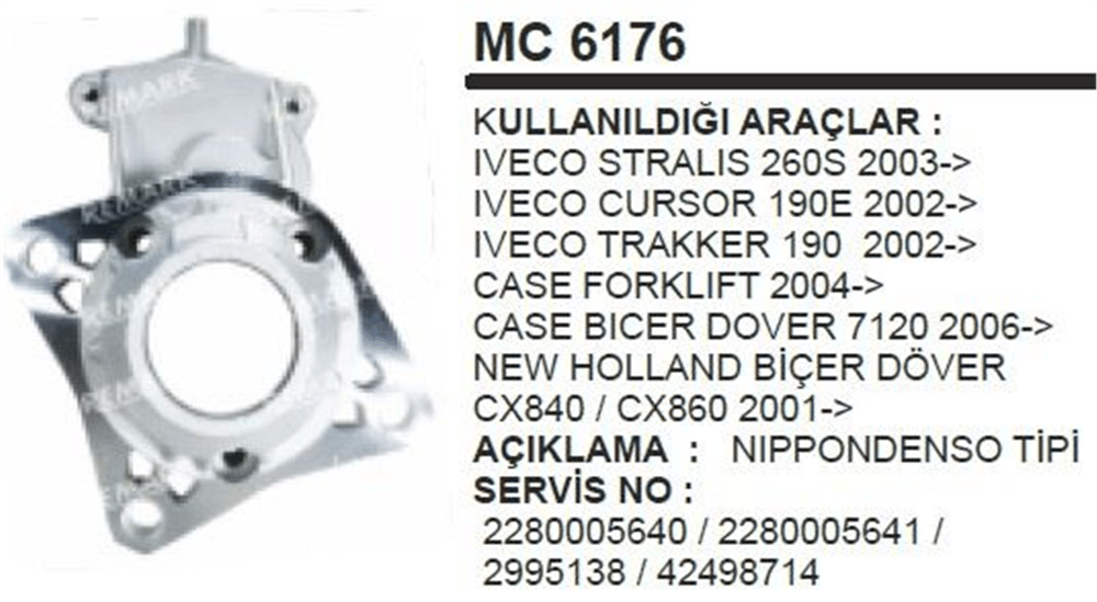 Pinyon Kapağı – IVECO Cursor 190E Case Forklift