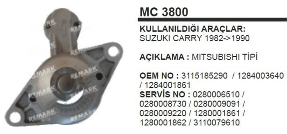 Pinyon Kapağı Mitsubishi Tip – Suzuki Carry