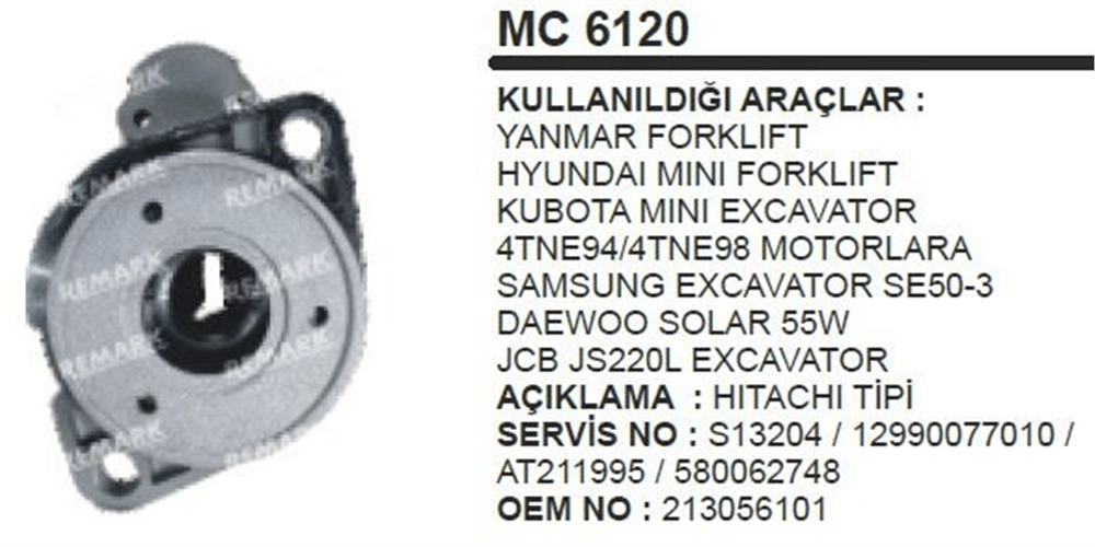 Pinyon Kapağı – Yanmar Forklift Samsung SE50 EW55