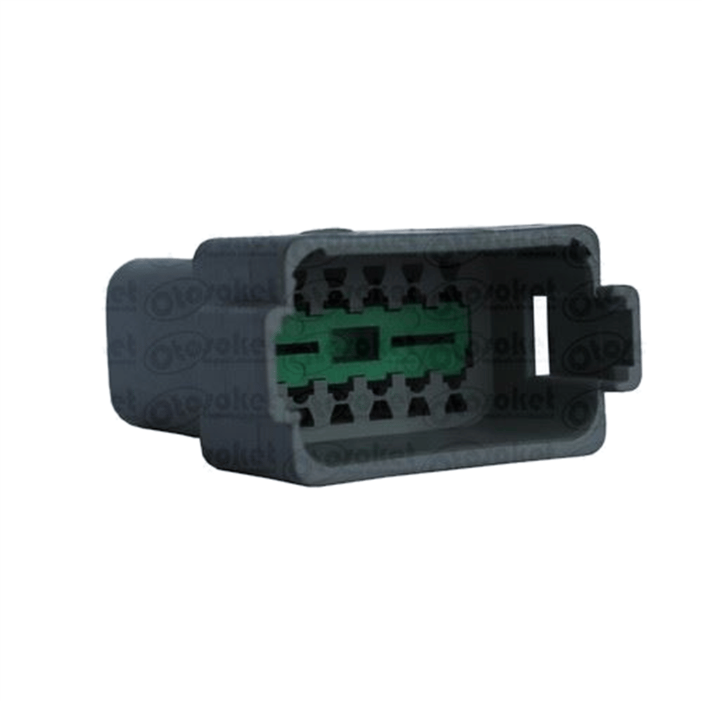 Soket Kablolu 12 Pin Dişi Deutsch İş Makinesi ECU Selenoid Kontrol Soketi Su Geçirmez (Paket 5 Adet)