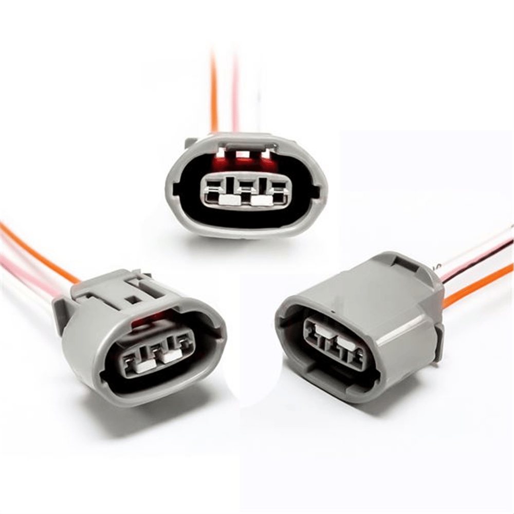 Soket Kablolu 3 Pin Alternatör Konjektörü ve Klima Müşür Soketi – Citroen, Peugeot, DAF, Toyota vb. (Paket 5 Adet)