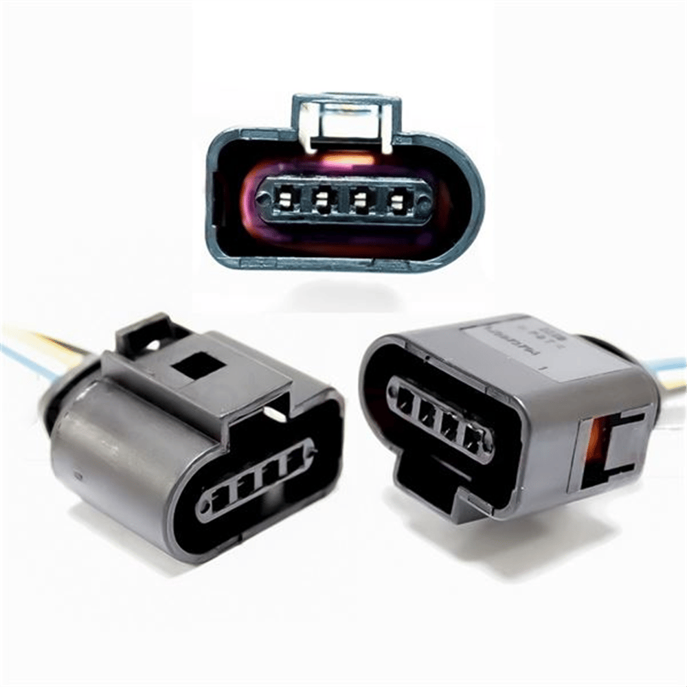 Soket Kablolu 4 Pin Bosch D Tipi Emis Borusu Oksijen Sensörü Soketi – Audi, Ford, Seat, Skoda vb. (Paket 5 Adet)