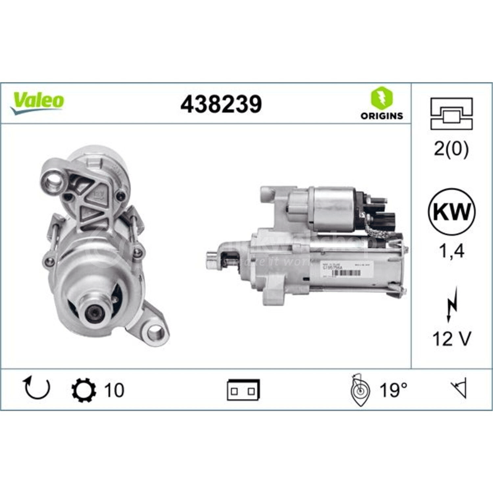 Valeo Marş Motoru 12V 10 Diş 1.7KW 8F F5 C74G Quattro 4GC7 Quattro 8R S4 – Audi A4, A5, A6 vb.