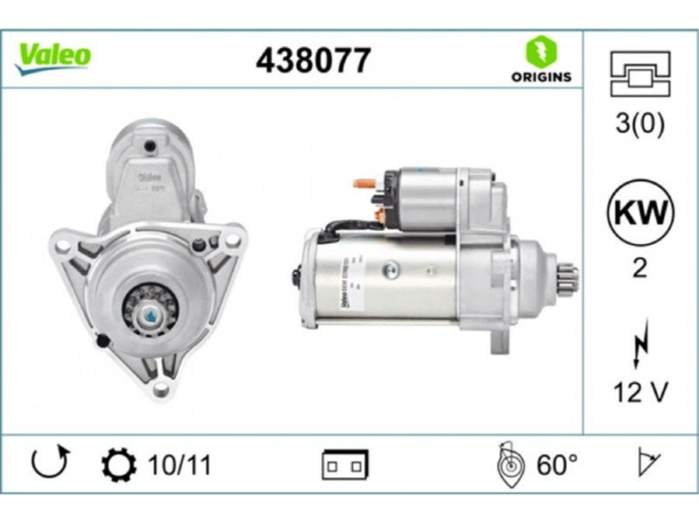 Valeo Marş Motoru 12V 11 Diş 1.7KW Motor – Volkswagen Transporter T4