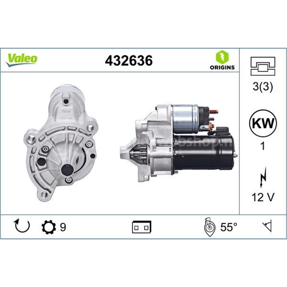 Valeo Marş Motoru 12V 9 Diş 1.1KW XM – Peugeot 306, 405 605, Partner vb. (432636)