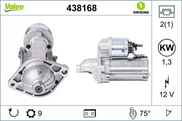 Valeo Marş Motoru 12V 9 Diş 1.3KW 1.3MULTIJET – Fiat Doblo, Opel Combo, Corsa (ITHAL 438168)
