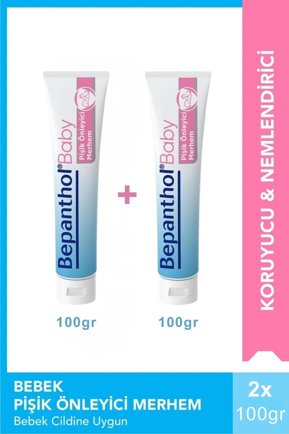 Bepanthol Baby Pişik Önleyici Merhem 100 gr x 2 Adet