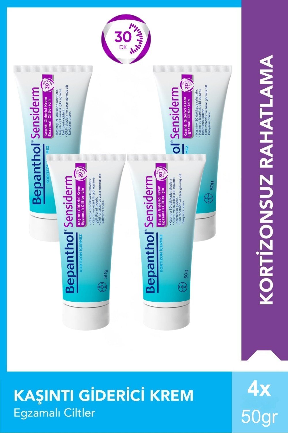 Bepanthol Sensiderm Krem 50 gr x 4 Adet